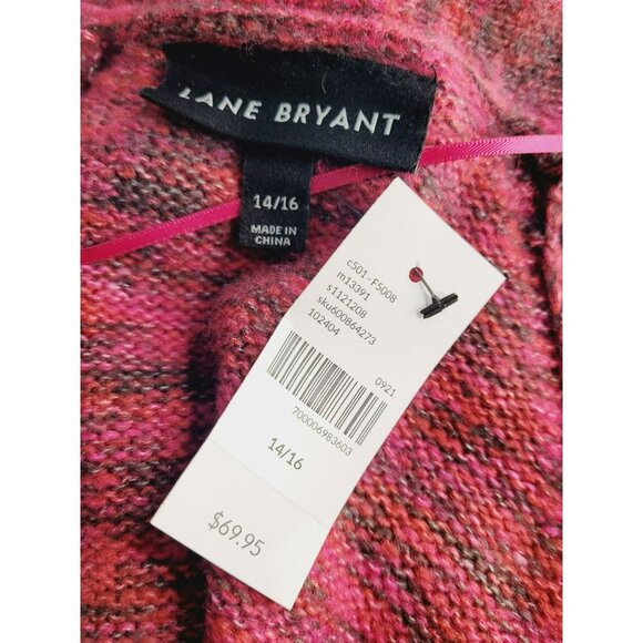 Womens - Lane Bryant - Open Cardigan - Long Sleeved - Belted - 14/16 - Striped - - Picture 5 of 5